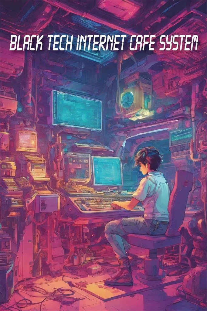 Black Tech Internet Cafe System novel cover image